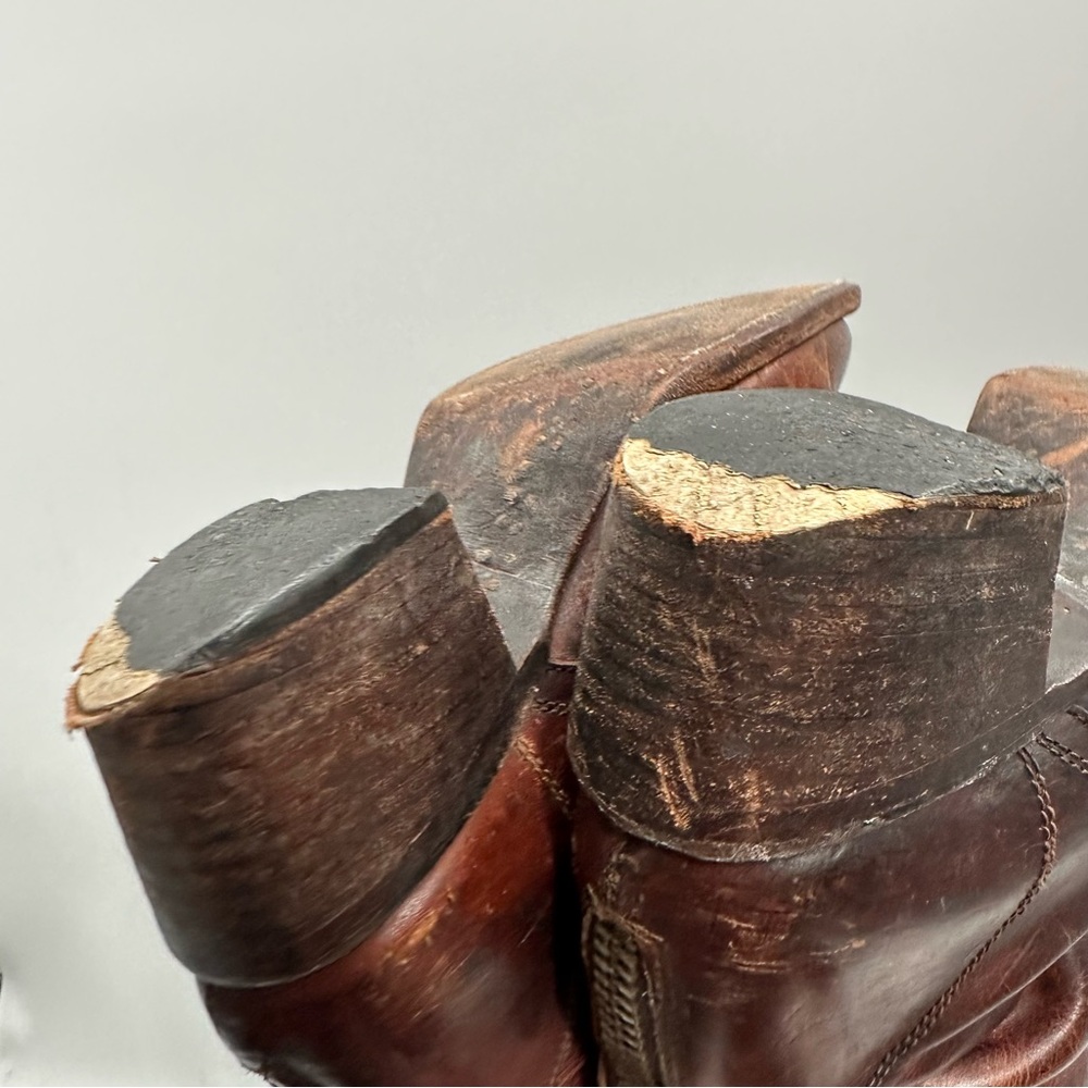 Flawed Freebird By Steven Grany Brown Leather Boots - Picture 7 of 15